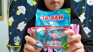 독일&amp;프랑스 초콜릿, 젤리 먹방 German &amp; French Chocolate, Jelly Mukbang [Haribo Smurf jelly]