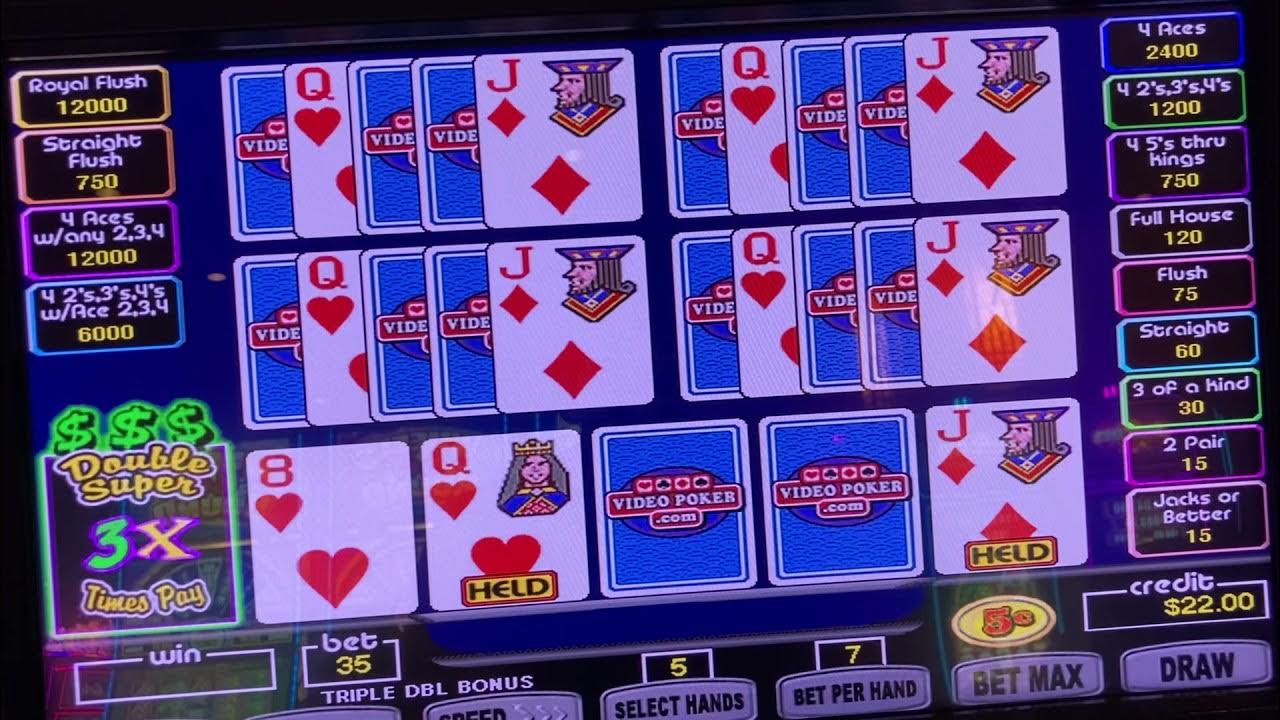 Free Super Times Pay Video Poker Super Times Pay Video Poker Royal Flush!! - YouTube
