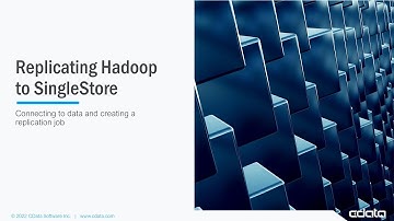 CData Sync: Replicating Hadoop (HDFS) to SingleStore
