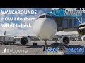 HOW I'm doing Walkarounds in the Sim and WHAT are we checking? | Real Airbus Pilot