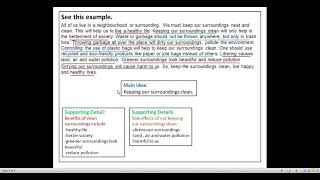 Unit 9 Lesson 2 - Finding The Main Idea and Supporting Details