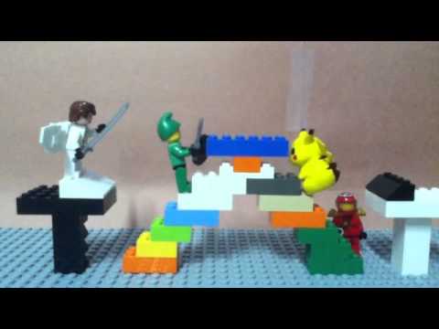 Lego Super Smash Bros Brawl ( Pit, Link, Pikachu, Samus)