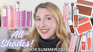 DIOR SUMMER CHEEKS & LIPS | All Shades of Rosy Glow Blushes, Lip Glows, Oils, & Maximizers