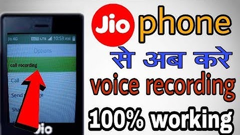 jio phone new update !! jio phone me call recording ka option ayaa!! jio phone call and voice record