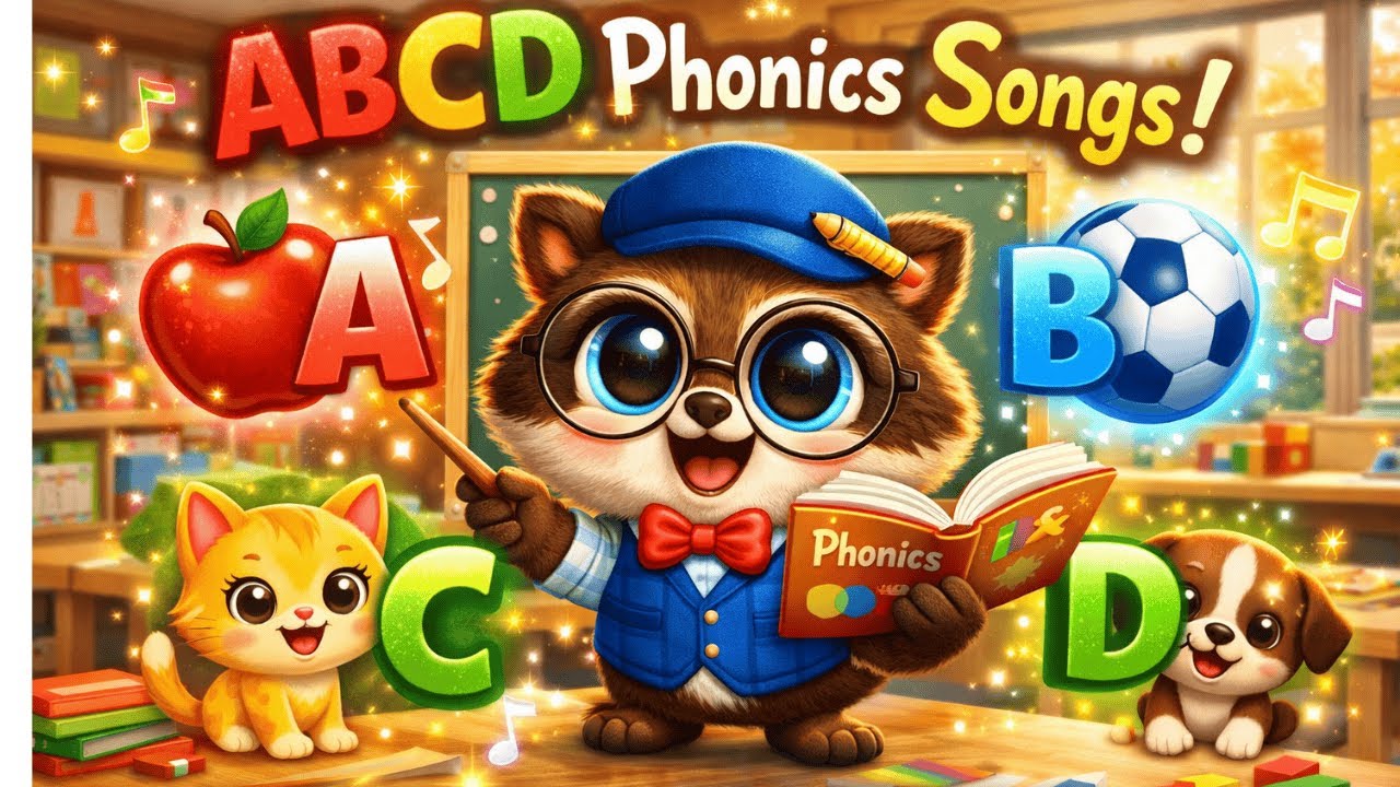 ABCD Phonics song-4 , learn how to read Alphabet and  how to speak 