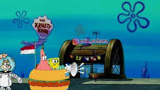 Animasi story WA, spongebob takbiran.
