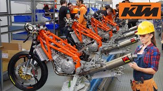 ▶️Inside Austrian KTM Factory 2023 🏍️: Manufacturing plant & Engine assembly line [Factory Tour]