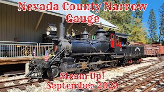 September 2023 Steam Up at the Nevada County Narrow Gauge Railroad!