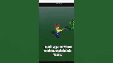 Zombie voxel explosion. #gamedev #unity3d #gamejam