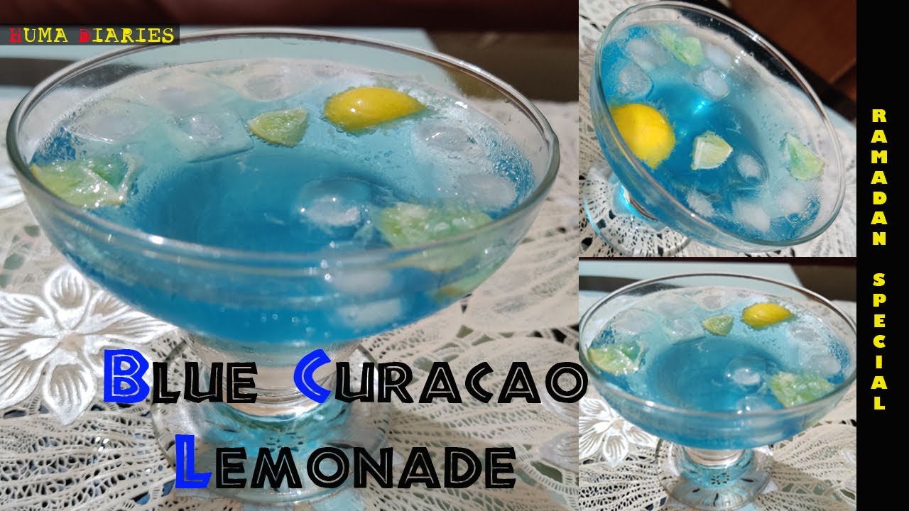 BLUE CURACAO LEMONADE RECIPE II INSTANT SUMMER DRINK II HOME MADE II