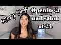 Story time: Opening my first Nail salon at 24! How I opened a nail salon| Vee Nailedit|