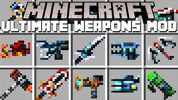 Minecraft ULTIMATE WEAPONS / NEW EXTREME WEAPONS MOD! (Minecraft Mods)