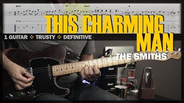 This Charming Man | Guitar Cover Tab | Guitar Lesson | Backing Track with Vocals 🎸 THE SMITHS