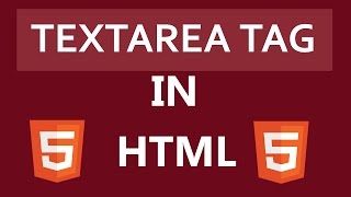 Textarea Tag In HTML
