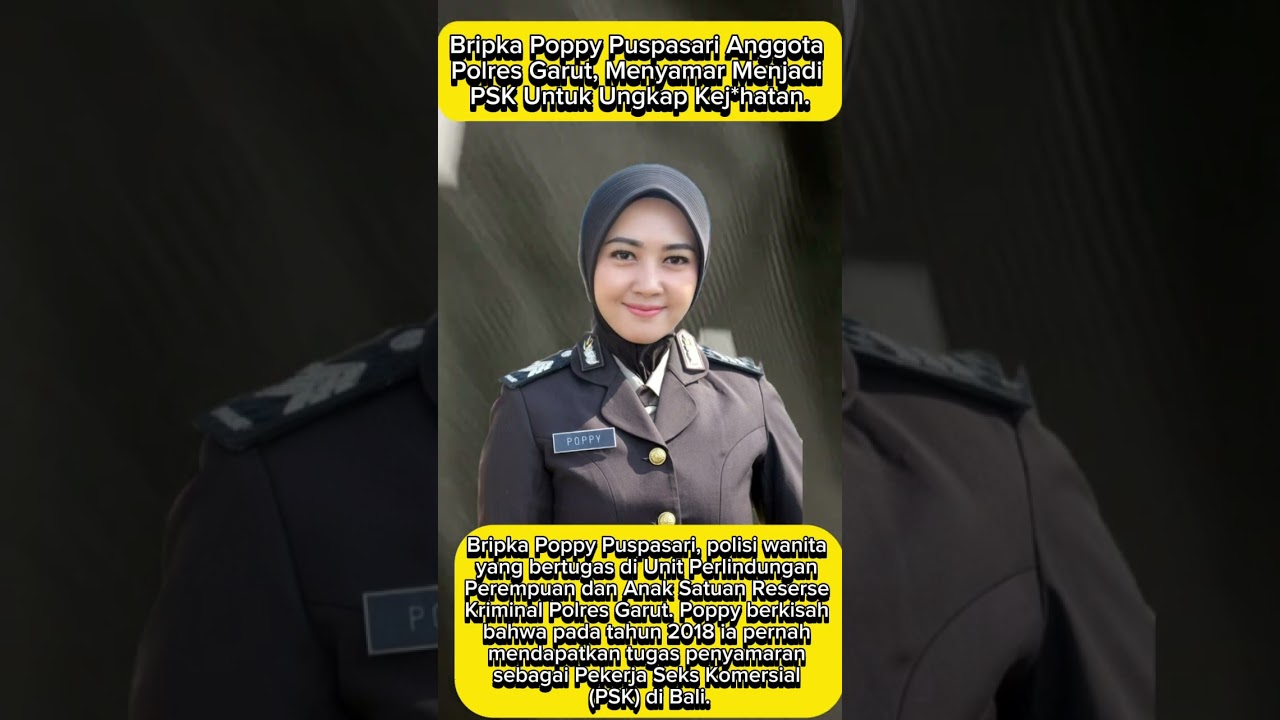 Bripka Poppy Pernah Menyamar Menjadi PSK Untuk Ungkap Kej*hatan DiBali 