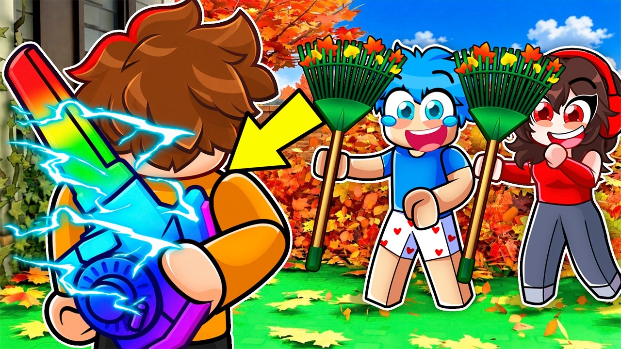I Pretended to be a NOOB Then Raked a TRILLION LEAVES