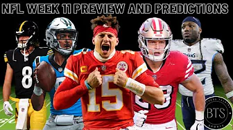 NFL Week 11 Preview and Predictions