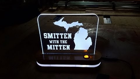 LED Edge Lit Acrylic Signs On The CNC
