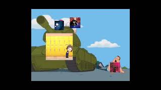 family guy Peter with the tank ran over joe