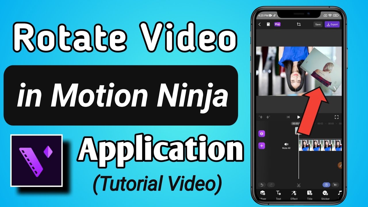 How to Rotate Video in Motion Ninja - pro Video Editor App - YouTube