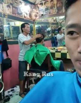 kang rus TUKANG CUKUR LUCU #funnybarber