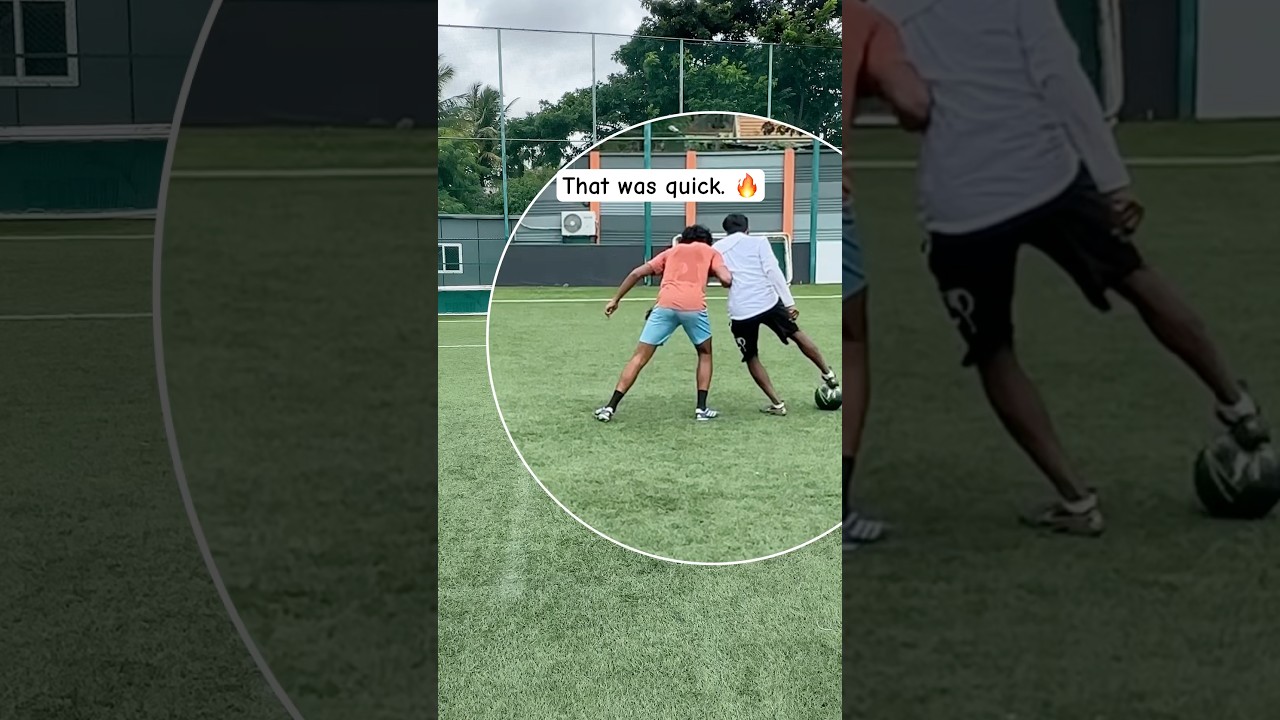 Quick 1v1 skill session!! Smooth nutmeg 😂