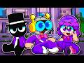 24 HORAS en un MUNDO VIOLETA en Roblox Brookhaven!