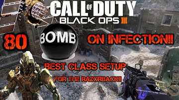 Best Class Setup For The Razorback!!  Black Ops 3 Live Gameplay On Infection!!