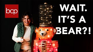 This Nutcracker’s a BEAR?! 🧸 150 LED Christmas Decor | Best Choice Products