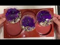 #19 resin Petri dish seashell alcohol ink coasters