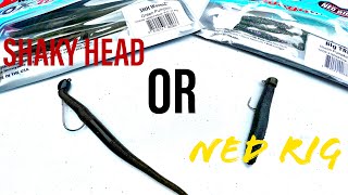 When To Use A SHAKY HEAD Over A NED RIG!  (Do Most Bass Anglers Choose The Wrong One??)