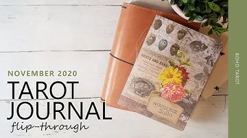 My Tarot Journal: November 2020 Pages