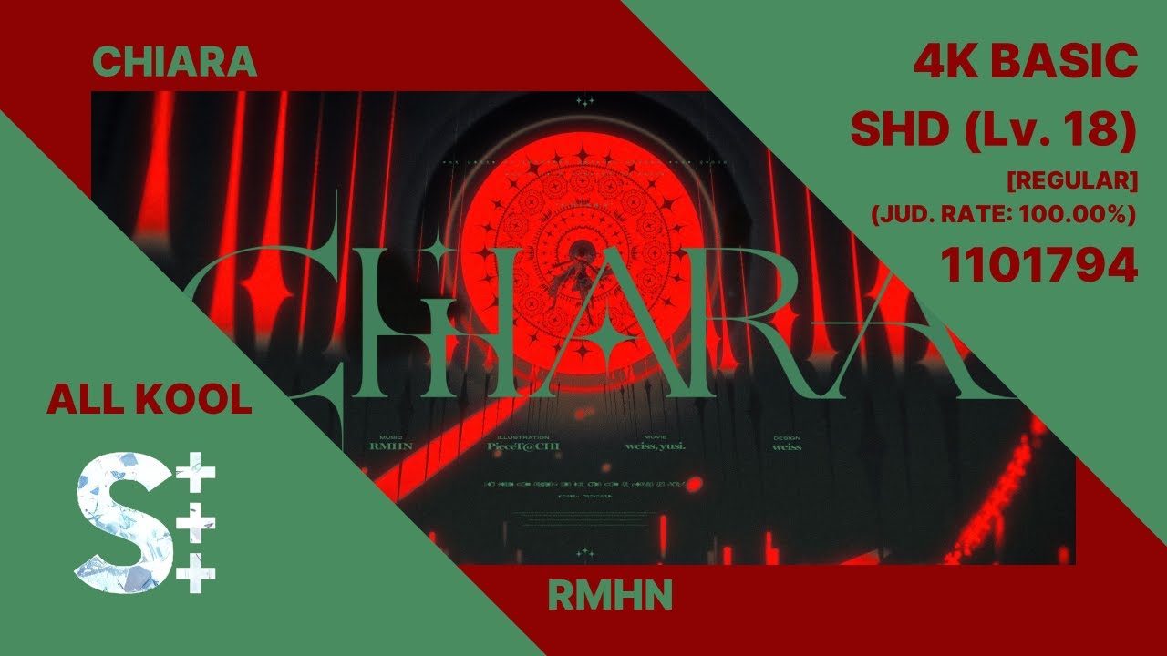 〚EZ2ON REBOOT : R〛CHIARA - RMHN _ 4K BASIC SHD 18 ALL KOOL