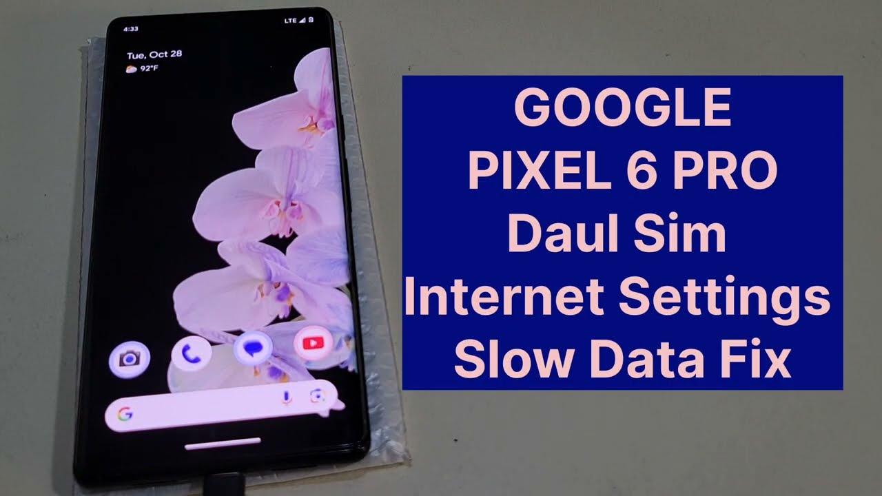 Google Pixel 6 Pro Daul Sim Esim Data Setting 