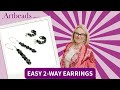 Easy 2-Way Earrings - Jewelry Making Tutorial