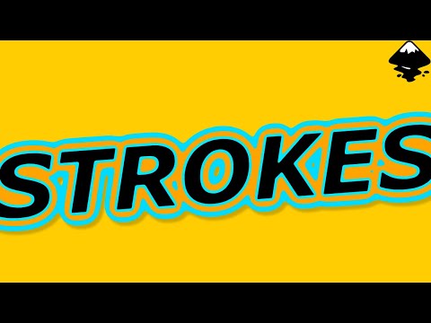 Create a multiple coloured stroke text effect in Inkscape