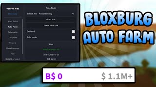 The *BEST* Bloxburg Auto Farm Script! (Vedrox Hub) (Pastebin 2022)
