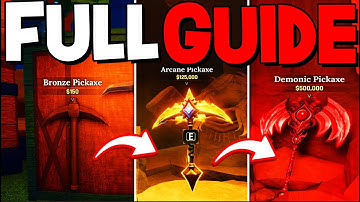 PICKAXE PROGRESSION GUIDE in THE FORGE! Roblox
