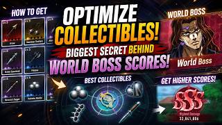 Optimize Collectibles! Biggest Secret behind World Boss Scores -JoJo Bizarre Adventure Golden Spirit