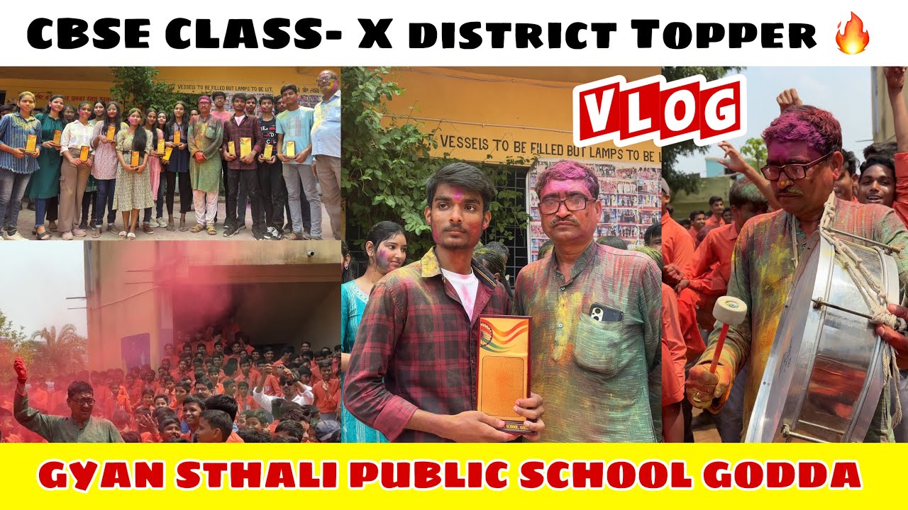 GYAN STHALI PUBLIC SCHOOL GODDA CBSE RESULT 2024 🔥|| cbse district topper class-X 🔥🔥gsps godda