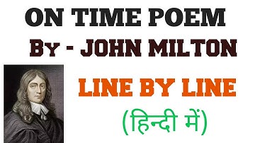 On Time | on time poem | on time by john milton | on time poem by john milton #etconline