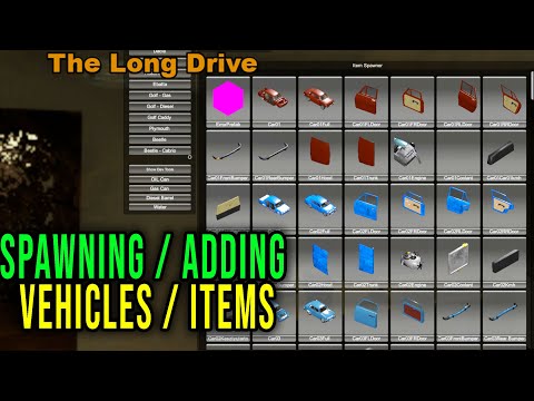 HOW TO SPAWN / ADD CARS, ITEMS, LIQUIDS - The Long Drive Tips #2 | Radex