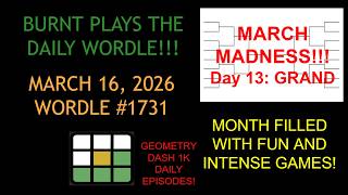 Wordle of the Day for 3/16/2026 Tips/Strategies And Answer | Wordle #1731