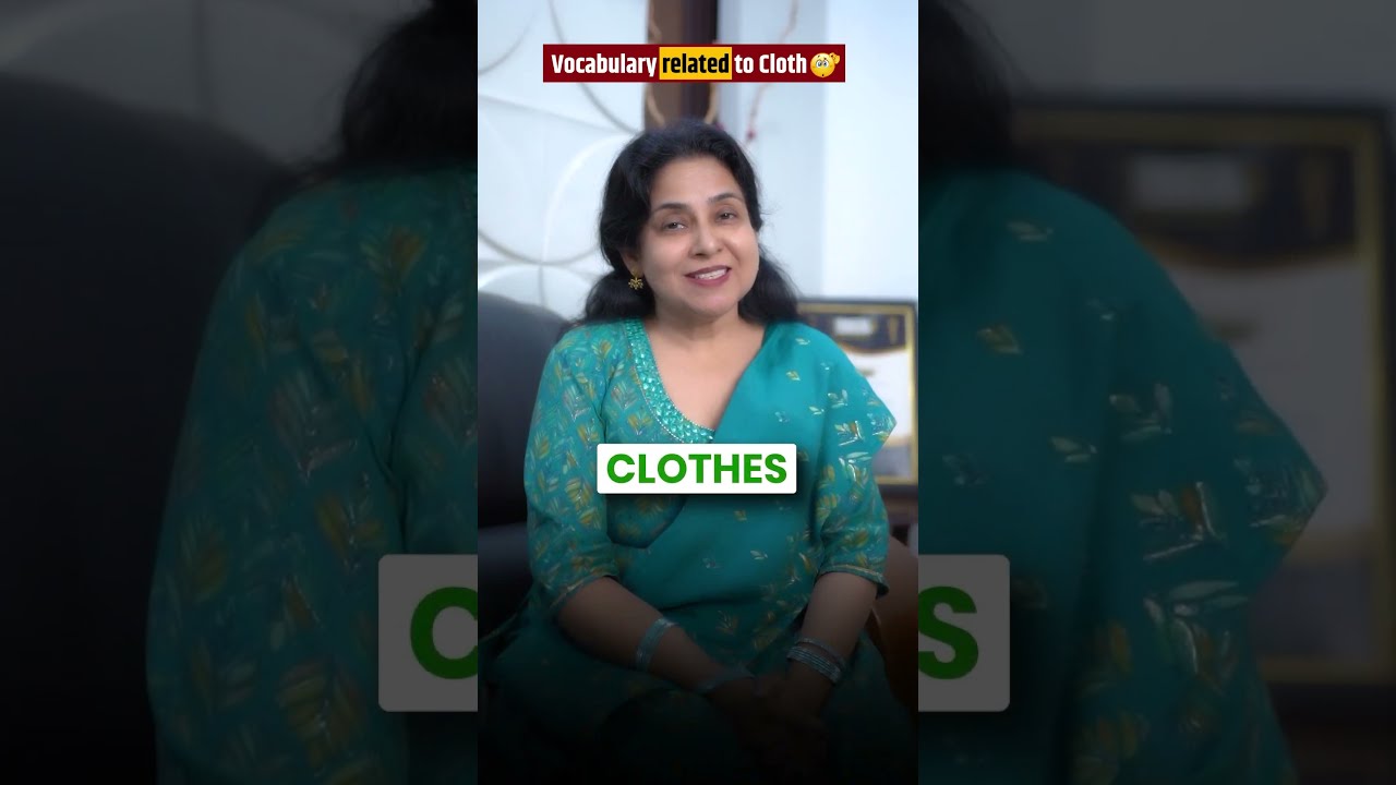 Vocabulary related to Cloth🧥💯| Spoken english by Neetu Singh #neetumam #learnenglish