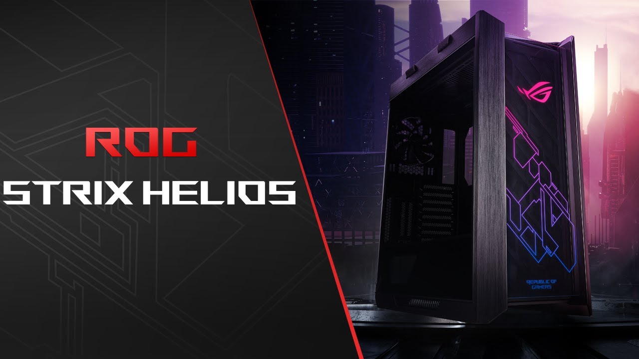 ROG Strix Helios - Boîtier PC gamer fixe compatible RGB, ATX