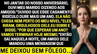 Meu Marido Me Humilhou No Jantar Do Nosso Aniversário Mas O Que Tirei Da Bolsa Calou Ele Na Hora.