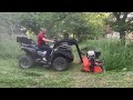 ATV  nakladač na štvorkolku s mulčovačom