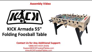 KICK Armada 55' Foosball Table Assembly Video
