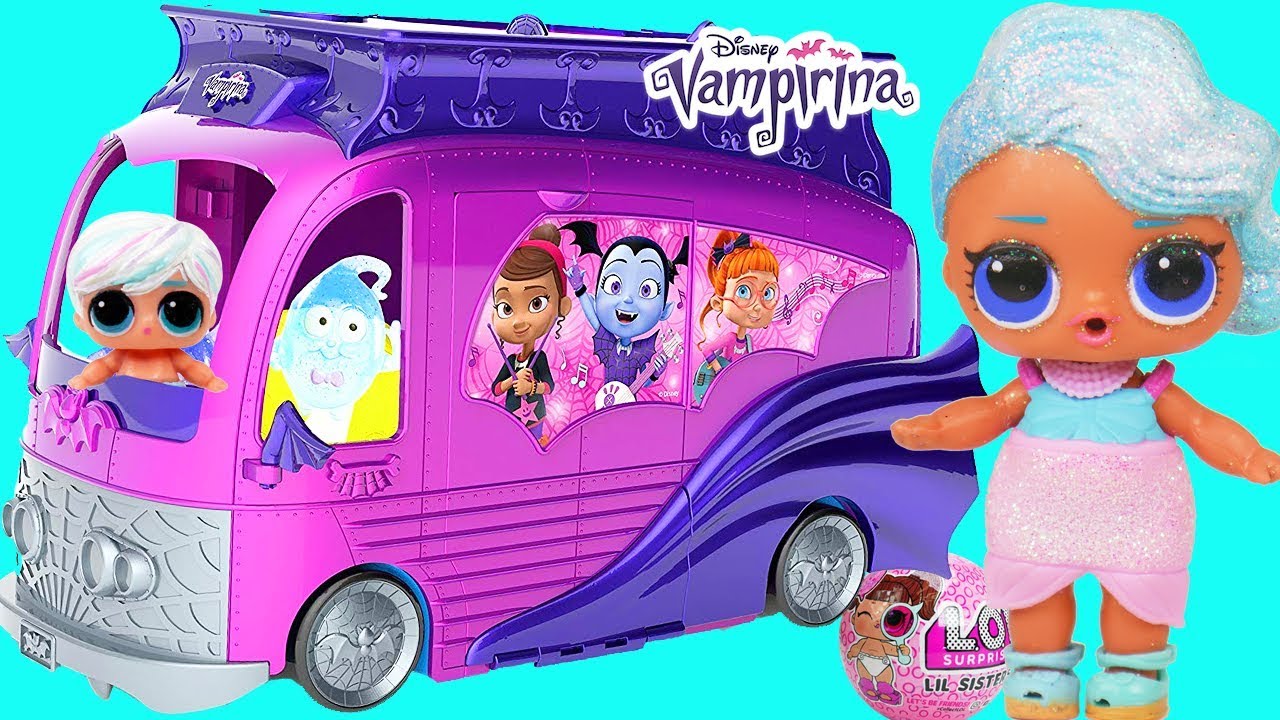 LOL Surprise Custom Vampirina Touring Van Toy Show Under Wraps - YouTube