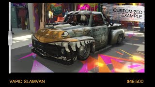 Gta Online - Vapid Slamvan - Bennys Original Motor Works